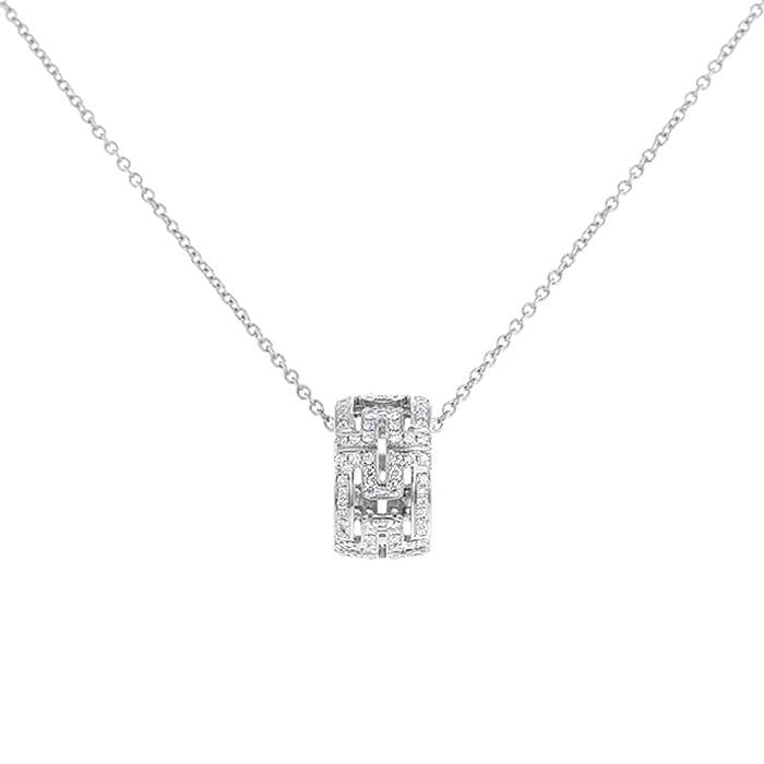 [Luxe Jewelry]PARENTESI NECKLACE SILVER DIAMOND
