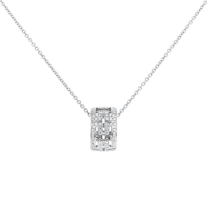 [Luxe Jewelry]PARENTESI NECKLACE SILVER DIAMOND