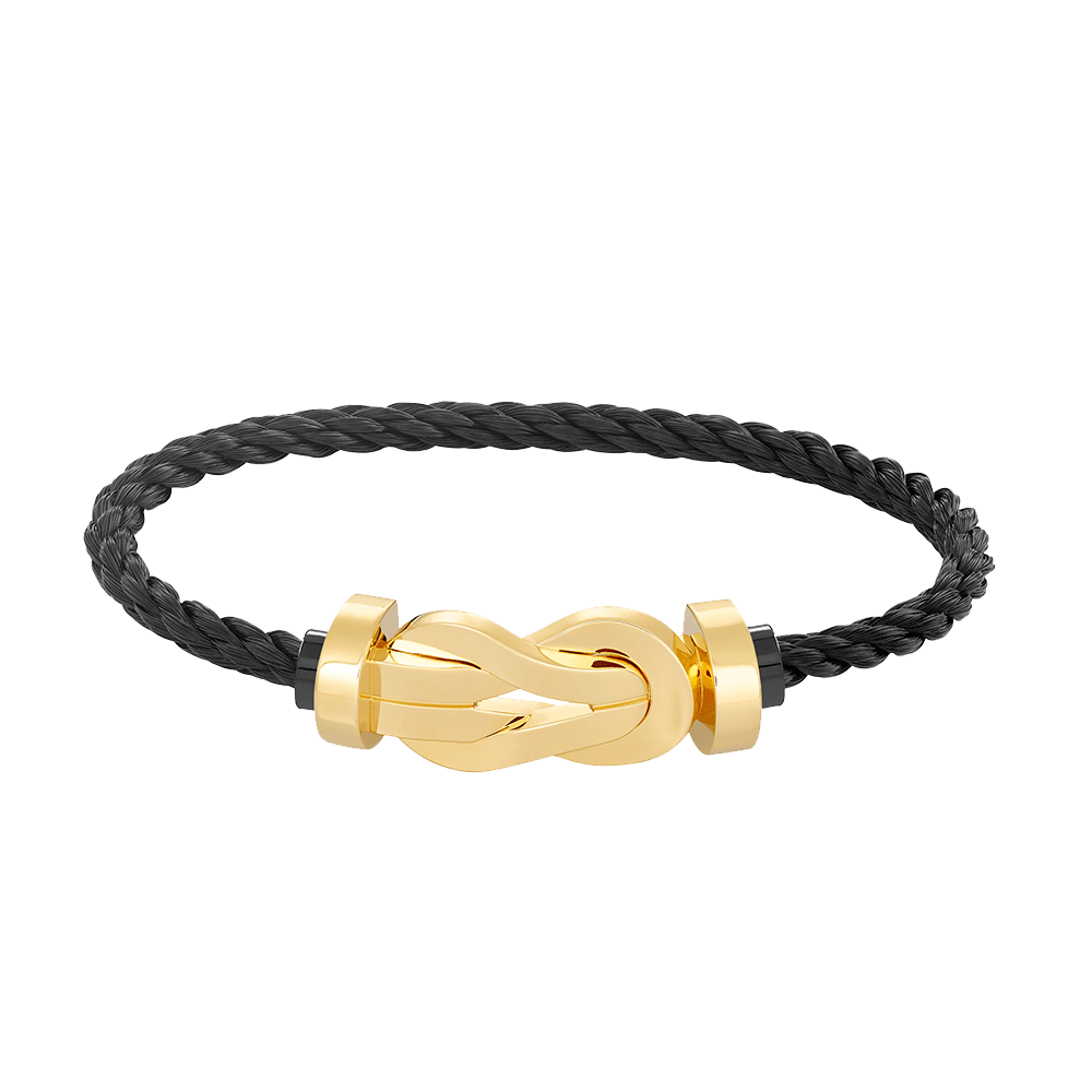 [Luxe Jewelry]CHANCE LARGE 8 FIGURE BUCKLE NO DIAMOND BRACELET GOLD