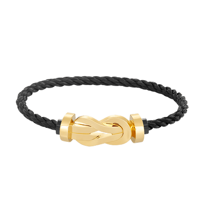 [Luxe Jewelry]CHANCE LARGE 8 FIGURE BUCKLE NO DIAMOND BRACELET GOLD