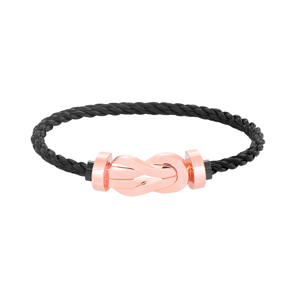 [Luxe Jewelry]CHANCE LARGE 8 FIGURE BUCKLE NO DIAMOND BRACELET ROSE GOLD