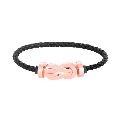 [Luxe Jewelry]CHANCE LARGE 8 FIGURE BUCKLE NO DIAMOND BRACELET ROSE GOLD