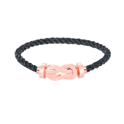 [Luxe Jewelry]CHANCE LARGE 8 FIGURE BUCKLE NO DIAMOND BRACELET ROSE GOLD