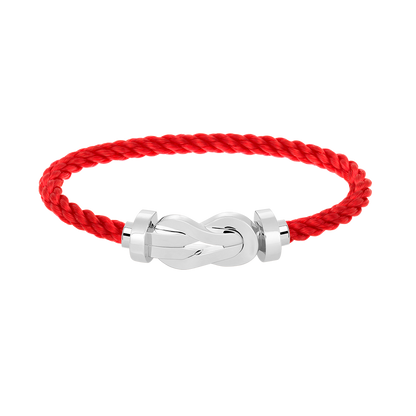 [Luxe Jewelry]CHANCE LARGE 8 FIGURE BUCKLE NO DIAMOND BRACELET SILVER