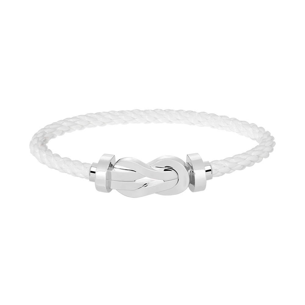 [Luxe Jewelry]CHANCE LARGE 8 FIGURE BUCKLE NO DIAMOND BRACELET SILVER