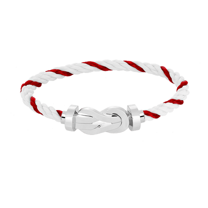[Luxe Jewelry]CHANCE LARGE 8 FIGURE BUCKLE NO DIAMOND BRACELET SILVER