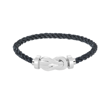 [Luxe Jewelry]CHANCE LARGE 8 FIGURE BUCKLE NO DIAMOND BRACELET SILVER