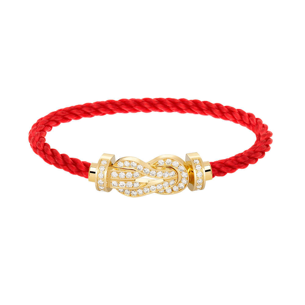 [Luxe Jewelry]CHANCE LARGE 8 FIGURE BUCKLE FULLDIAMOND BRACELET GOLD