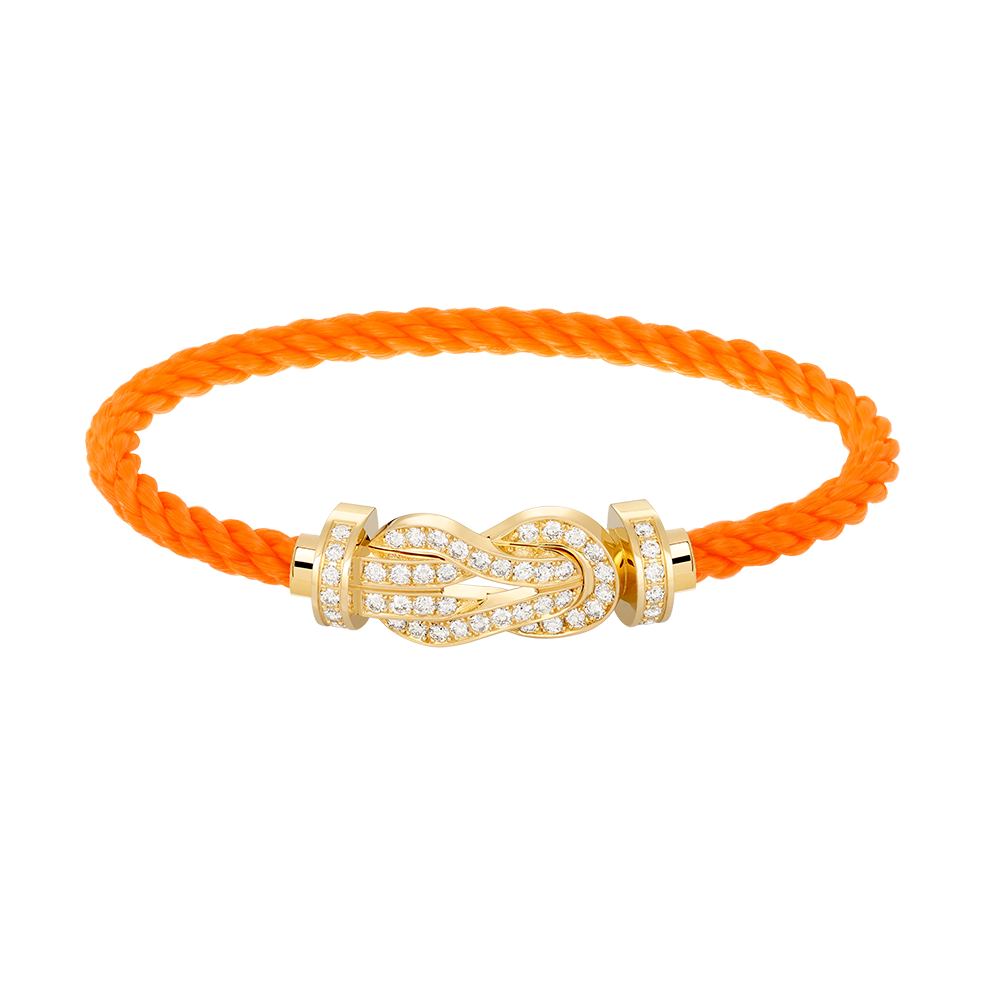 [Luxe Jewelry]CHANCE LARGE 8 FIGURE BUCKLE FULLDIAMOND BRACELET GOLD