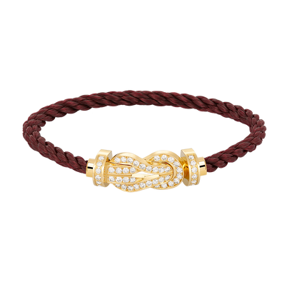 [Luxe Jewelry]CHANCE LARGE 8 FIGURE BUCKLE FULLDIAMOND BRACELET GOLD