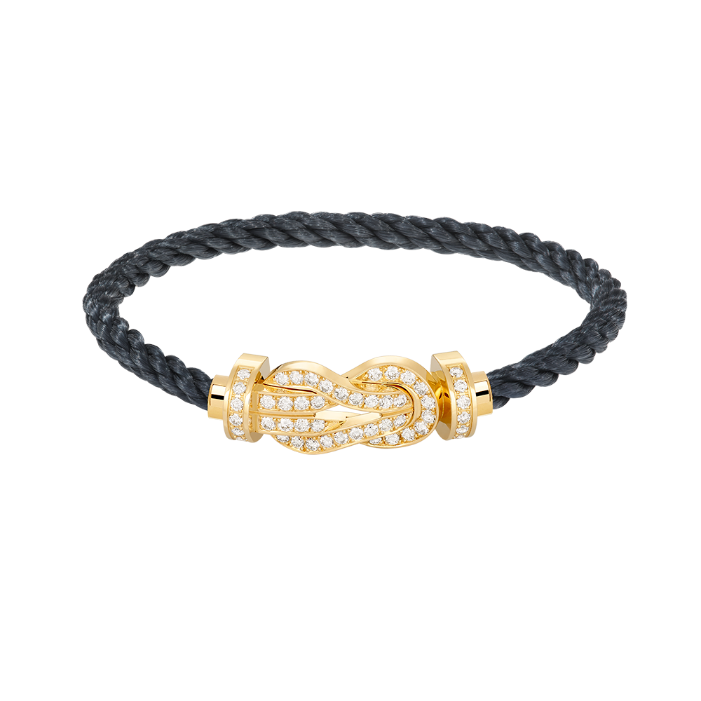 [Luxe Jewelry]CHANCE LARGE 8 FIGURE BUCKLE FULLDIAMOND BRACELET GOLD