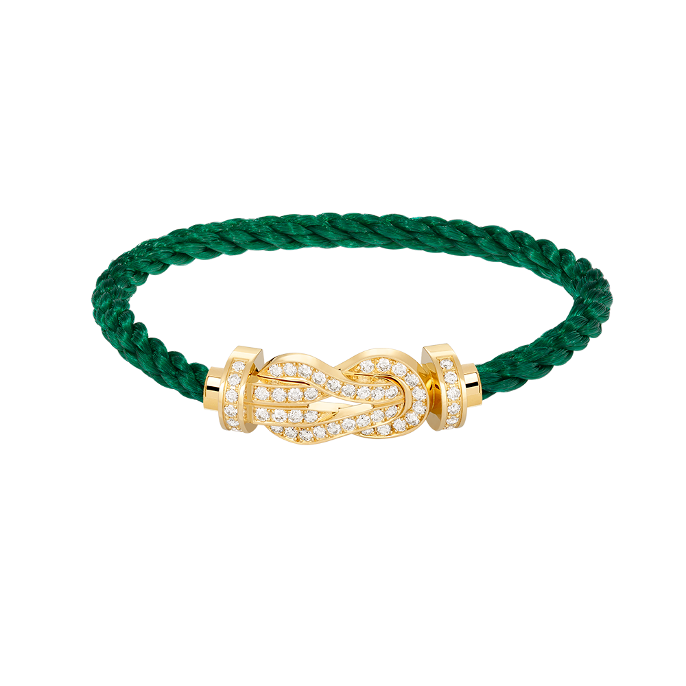 [Luxe Jewelry]CHANCE LARGE 8 FIGURE BUCKLE FULLDIAMOND BRACELET GOLD
