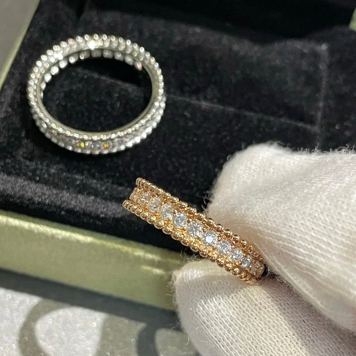 [Luxe Jewelry]PERLEE DIAMOND SILVER RING