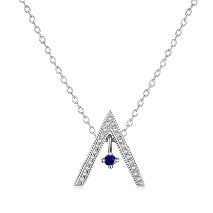 [Luxe Jewelry]Sparkling "A" Shape Necklace