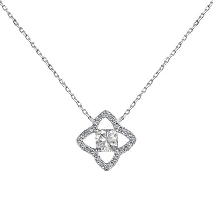 [Luxe Jewelry]Exquisite Flower Shape Princess Cut Necklace