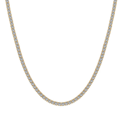 [Luxe Jewelry]Delicate Round Shape Tennis Necklace