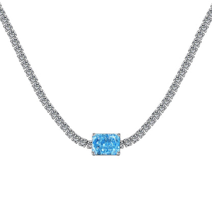 [Luxe Jewelry]2.0 carat Ornate Emerald Cut Necklace