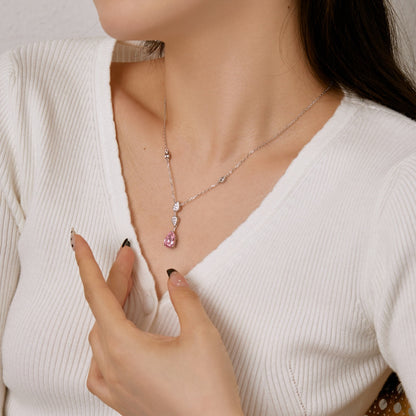 [Luxe Jewelry]Dazzling Pear Cut Necklace