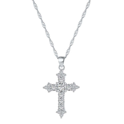 [Luxe Jewelry]Delicate Cross Shape Necklace
