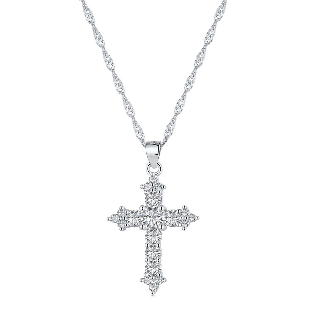 [Luxe Jewelry]Delicate Cross Shape Necklace