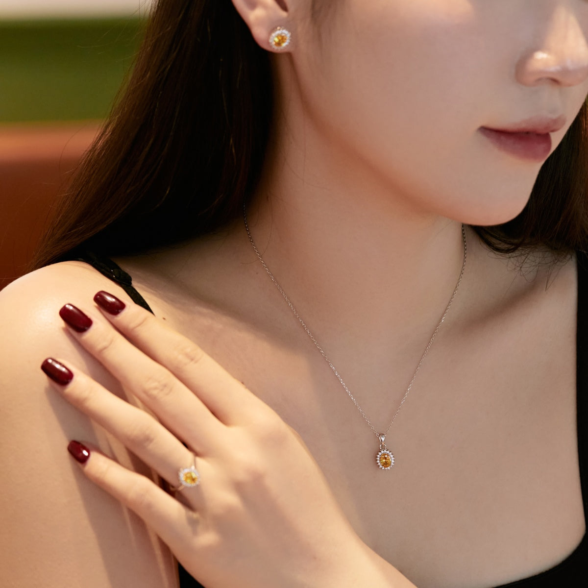 [Luxe Jewelry]Delicate Radiant Oval Cut Daily Earrings