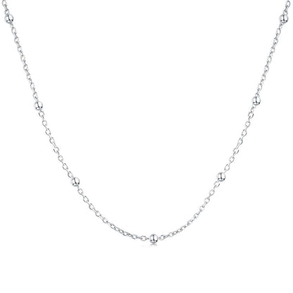 [Luxe Jewelry]Small Bead Clavicle Chain Simple Necklace