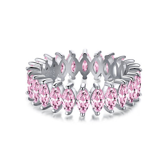 [Luxe Jewelry]Gorgeous Marquise Cut Tennis Ring