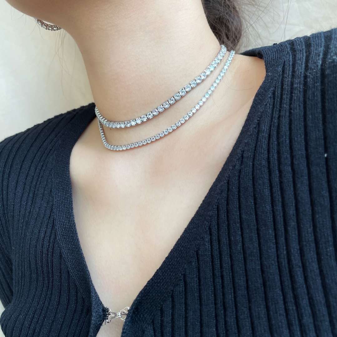 [Luxe Jewelry]Elegant Tennis Chain Necklace