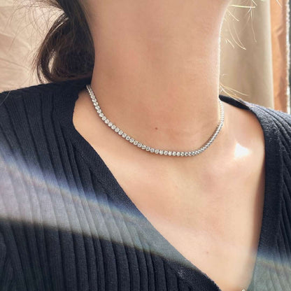 [Luxe Jewelry]Elegant Tennis Chain Necklace