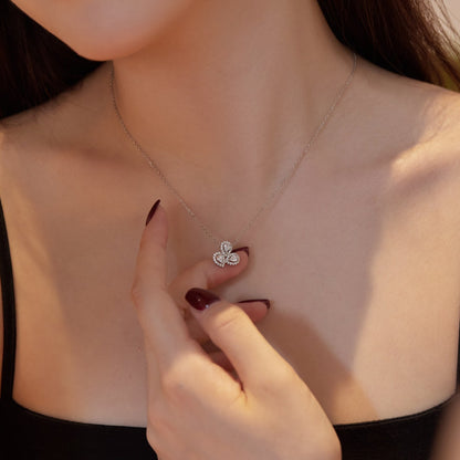 [Luxe Jewelry]Elegant Flower Shape Pear Cut Necklace