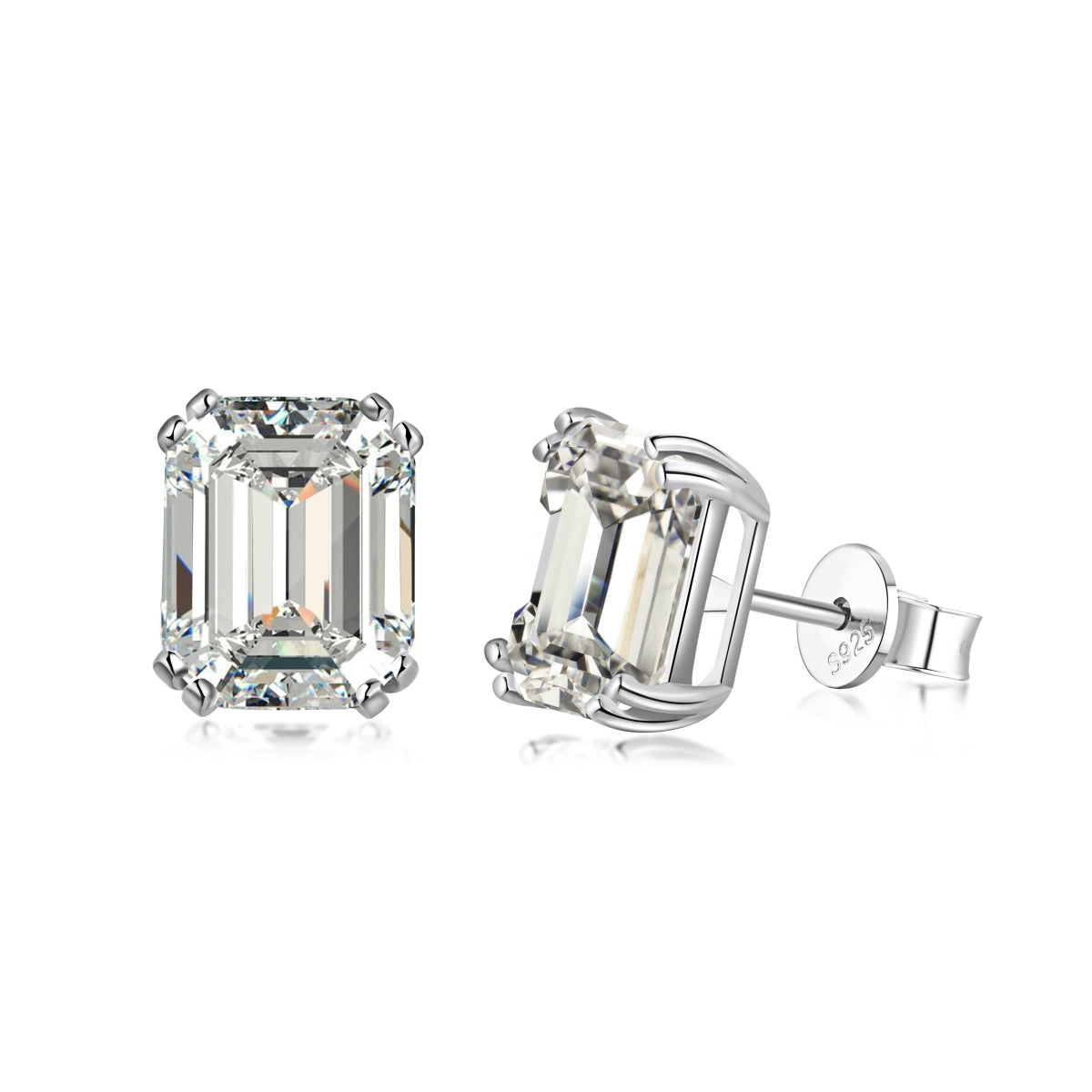 [Luxe Jewelry]Dazzling Square Shape Earrings