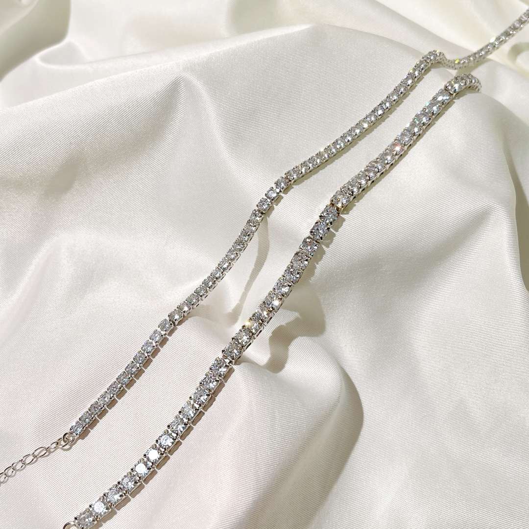[Luxe Jewelry]Elegant Tennis Chain Necklace