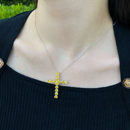 [Luxe Jewelry]Radiant Cross Shape Necklace