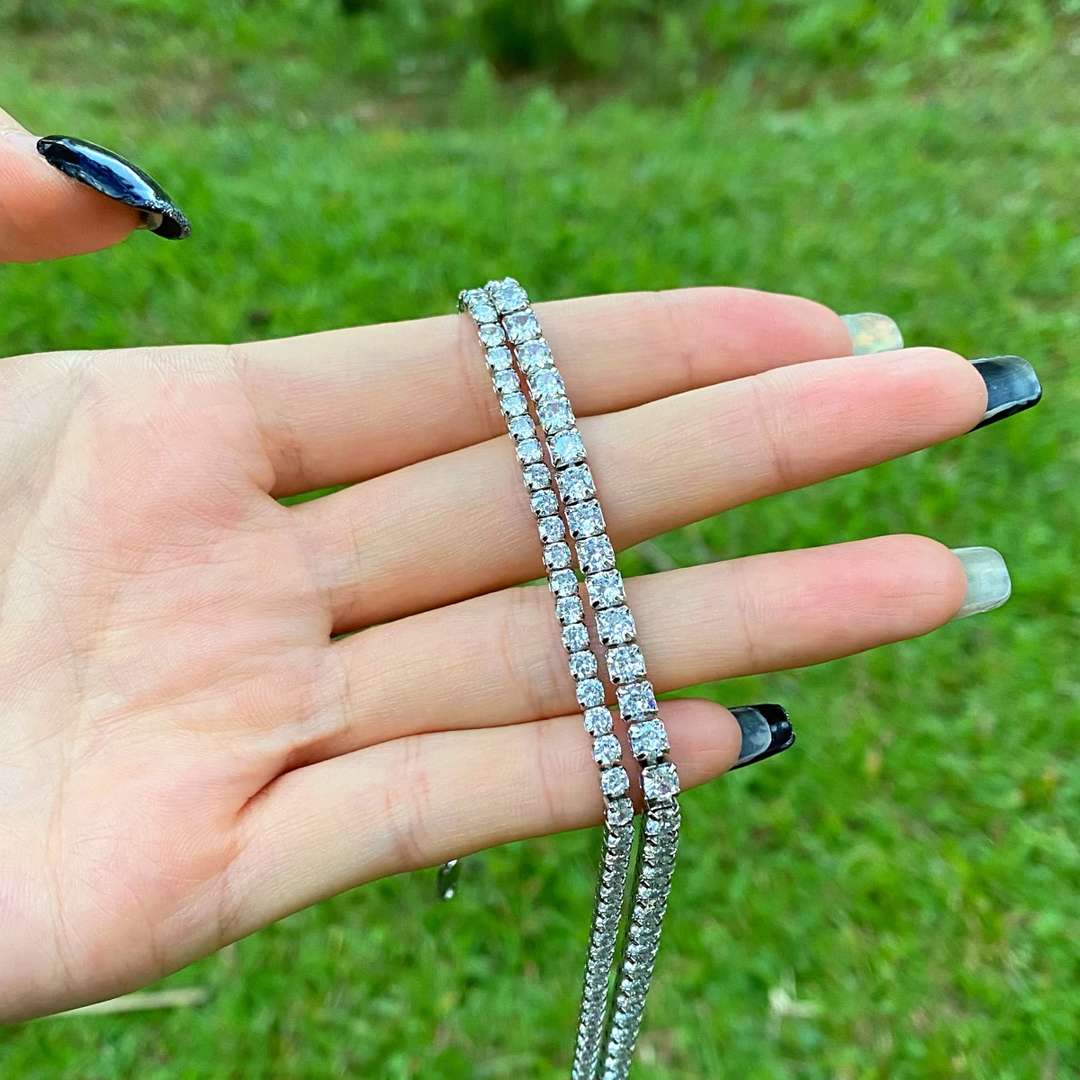 [Luxe Jewelry]Elegant Tennis Chain Necklace