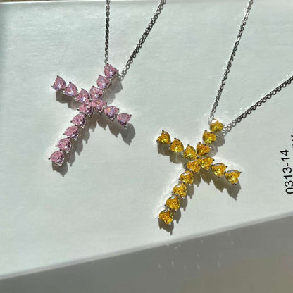 [Luxe Jewelry]Radiant Cross Shape Necklace