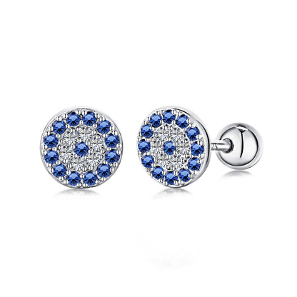 [Luxe Jewelry]Devil's Eye Ear Bone Nail Earrings