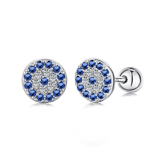 [Luxe Jewelry]Devil's Eye Ear Bone Nail Earrings