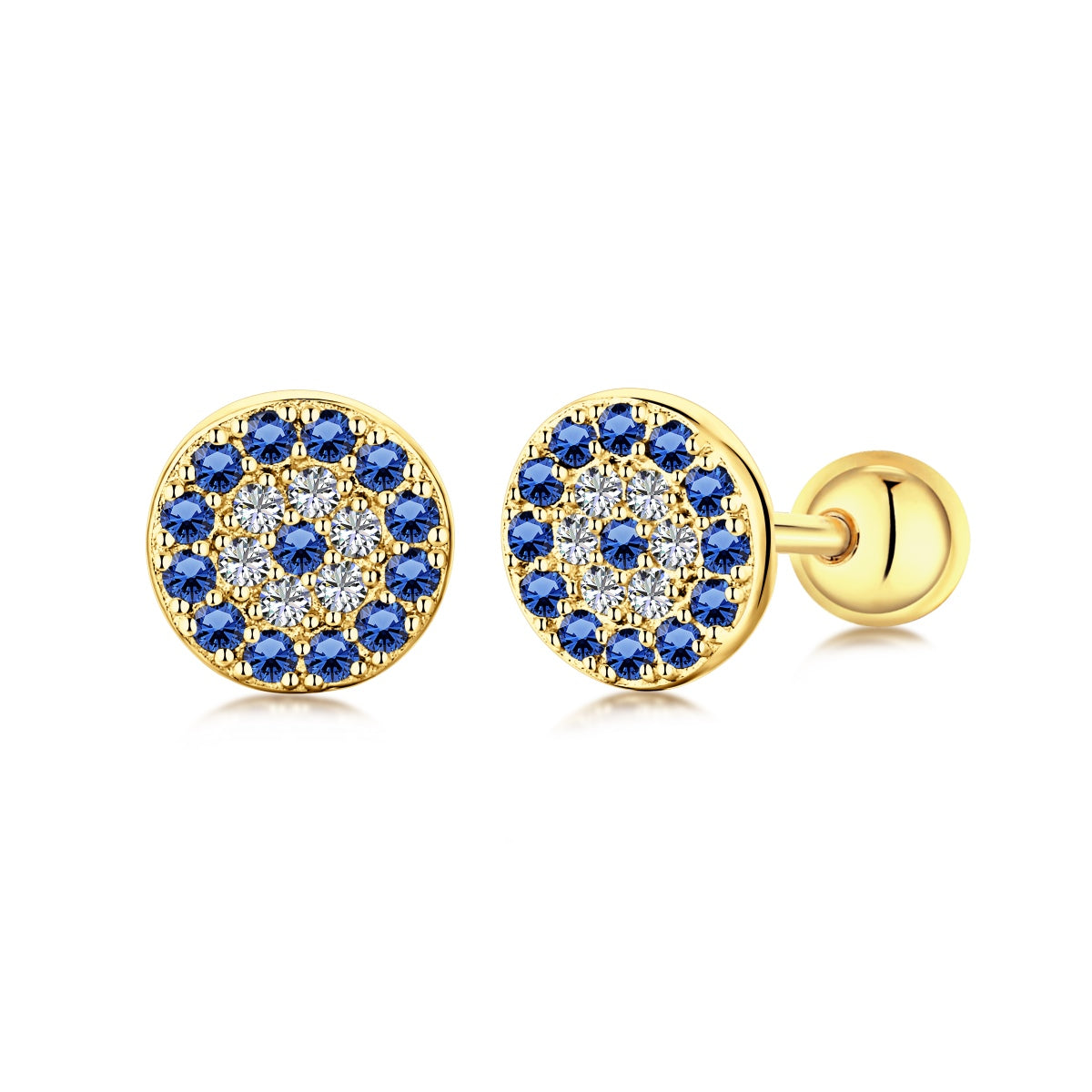 [Luxe Jewelry]Devil's Eye Ear Bone Nail Earrings