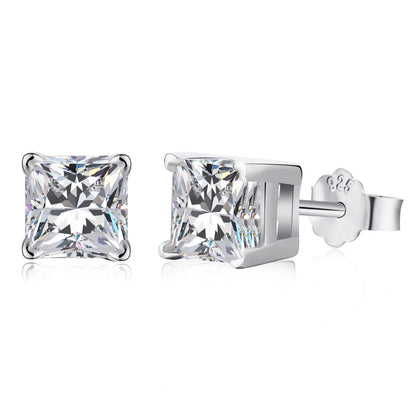 [Luxe Jewelry]1.0 Carat Radiant Princess Cut Wedding Earrings