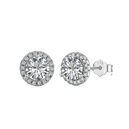 [Luxe Jewelry]Classic Princess Round Shape Earrings