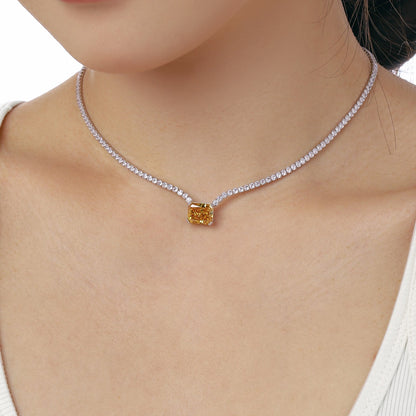 [Luxe Jewelry]4.0 Carat Elegant Radiant Cut Necklace