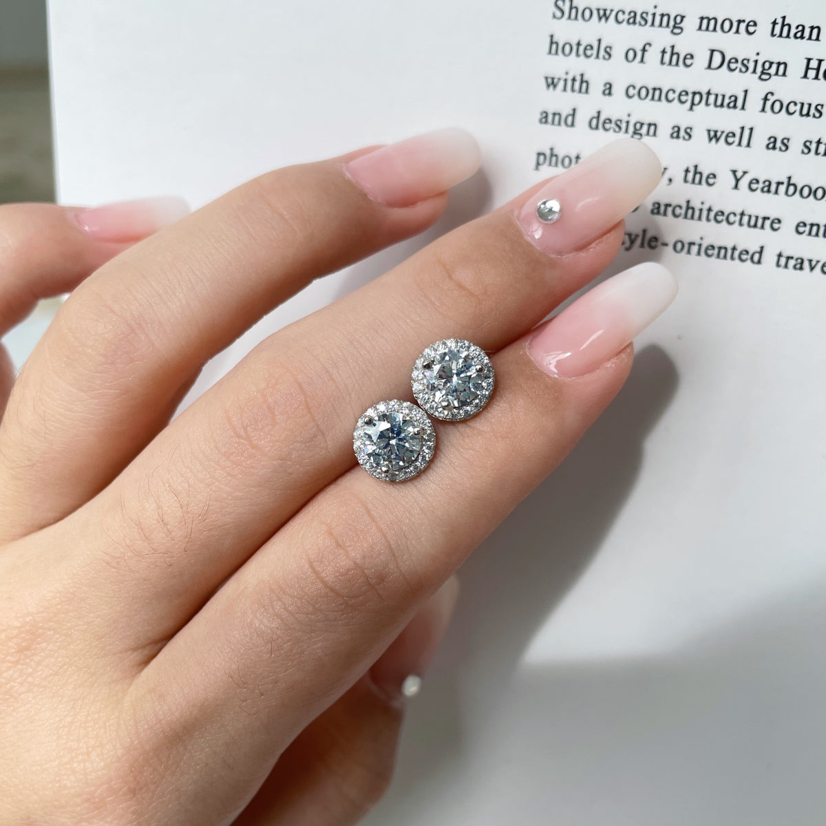 [Luxe Jewelry]Classic Princess Round Shape Earrings