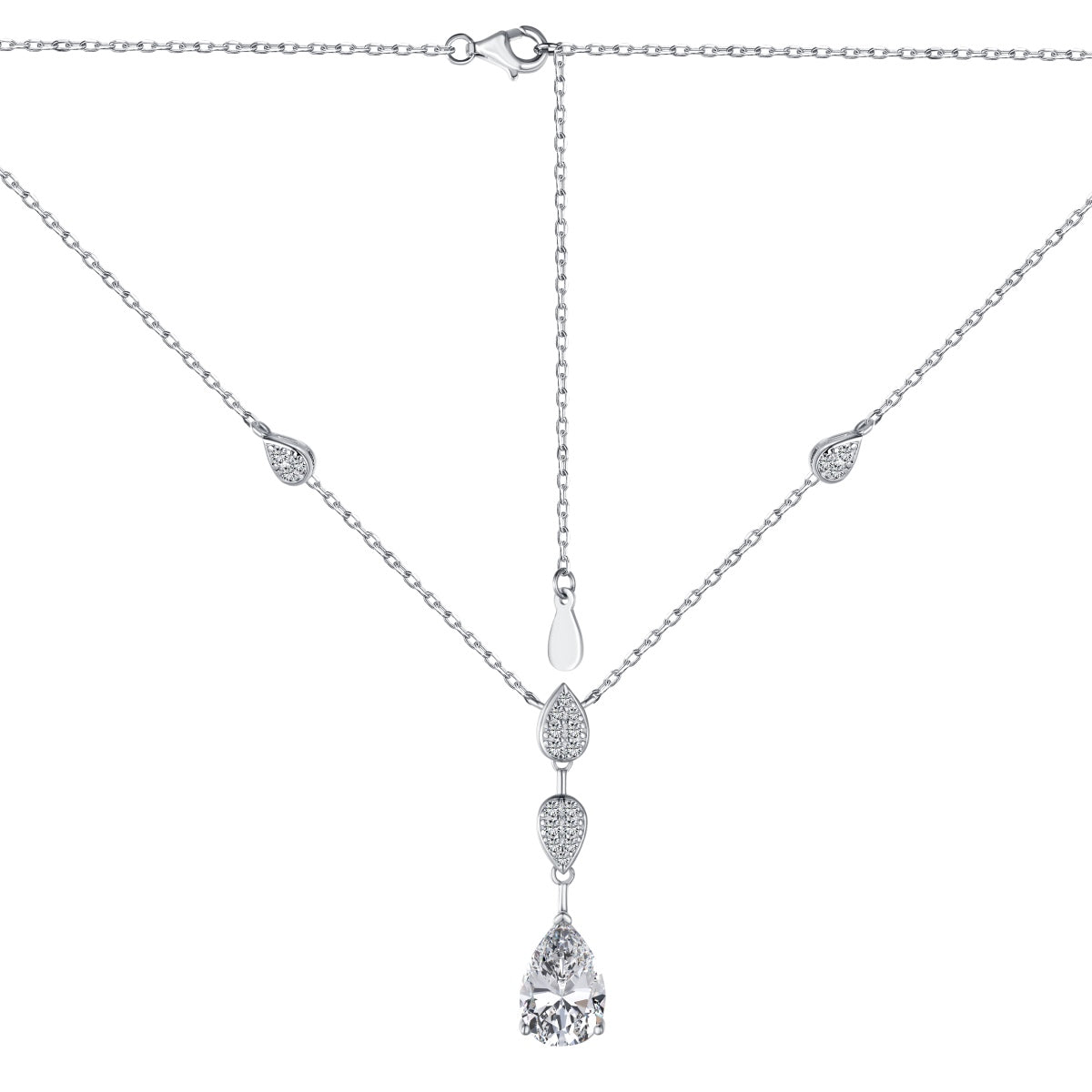 [Luxe Jewelry]Dazzling Pear Cut Necklace