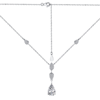[Luxe Jewelry]Dazzling Pear Cut Necklace