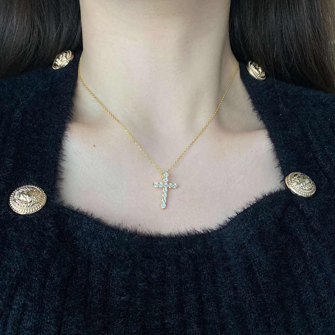 [Luxe Jewelry]Unique Cross Shape Necklace