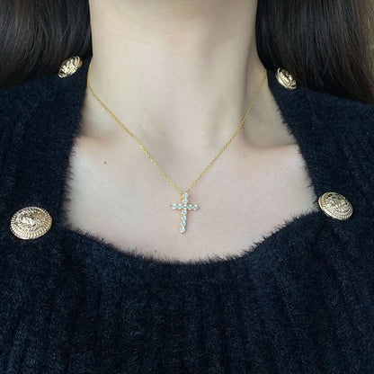 [Luxe Jewelry]Unique Cross Shape Necklace