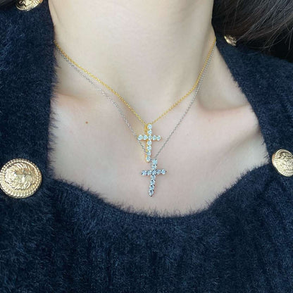 [Luxe Jewelry]Unique Cross Shape Necklace