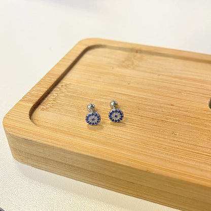 [Luxe Jewelry]Devil's Eye Ear Bone Nail Earrings