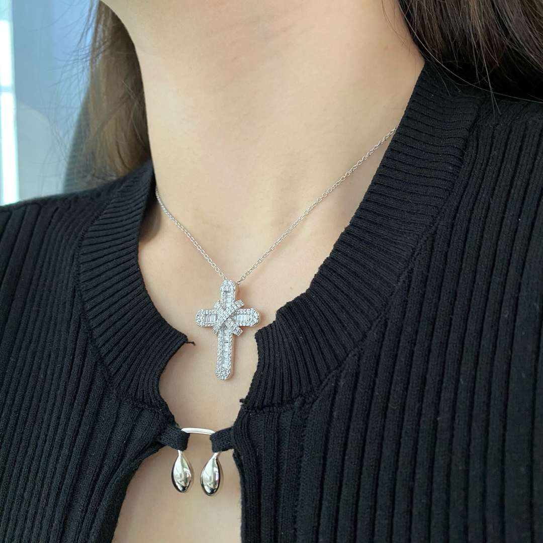 [Luxe Jewelry]Gypsophila With Dimonds Necklace