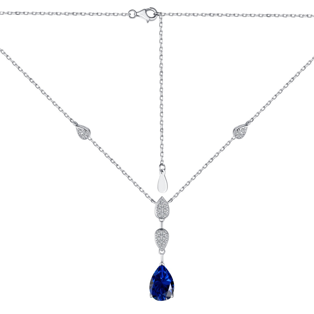 [Luxe Jewelry]Dazzling Pear Cut Necklace